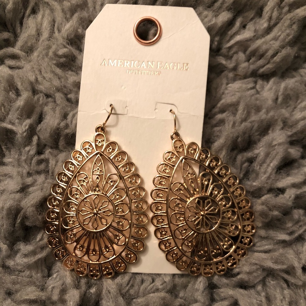 Gold dangle earrings